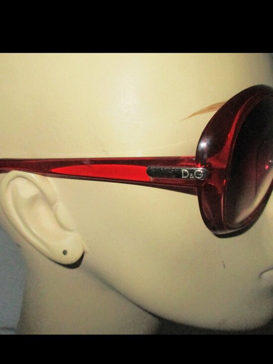 Vintage 2000\'s Oversized Dolce & Gabbana D&G Red Sunglasses Made In Italy main image 4